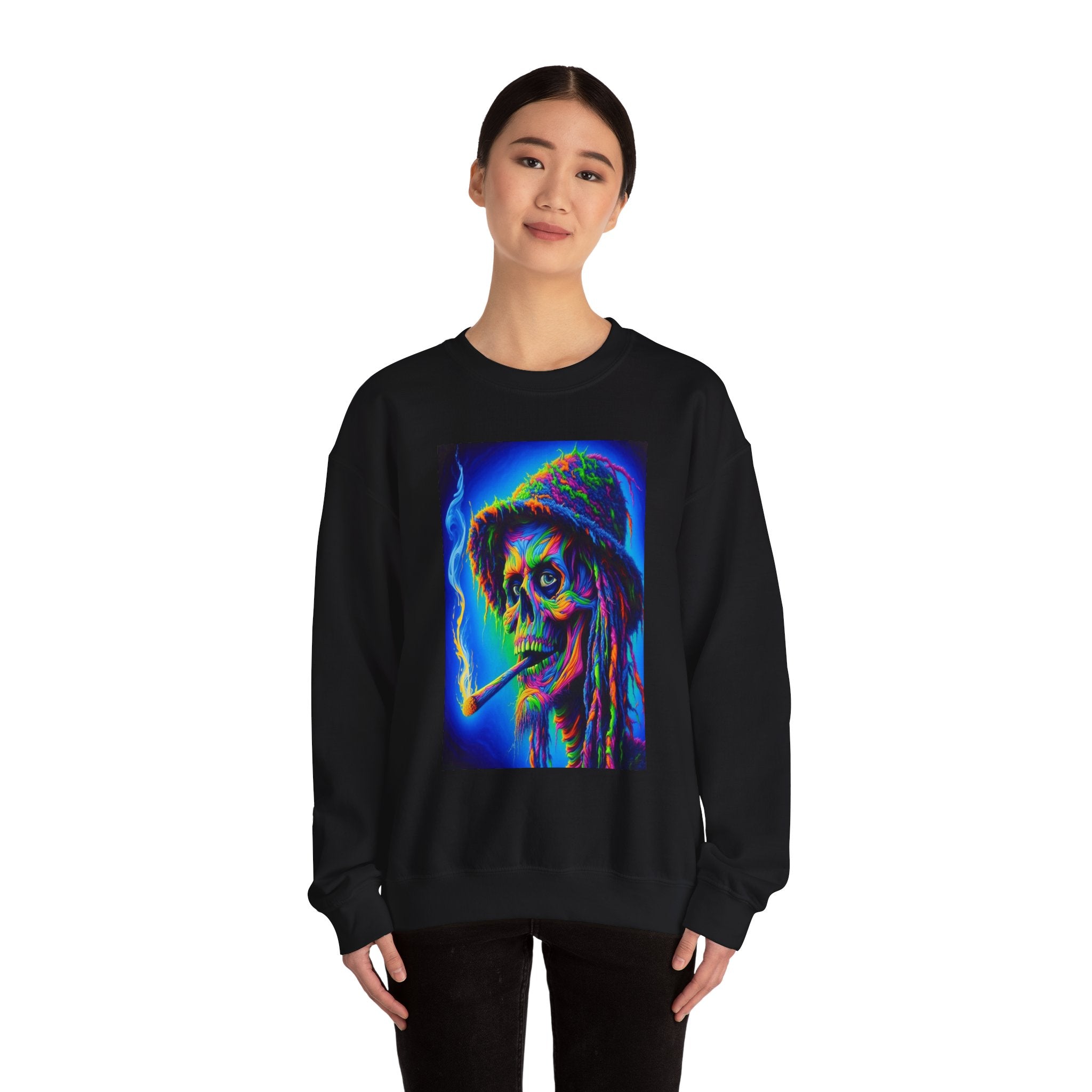Psychedelic Character Sweatshirt - Vintage Vibe Crewneck, Unisex Sweatshirt, Art Sweater, Gift for Him/Her, Festival Wear