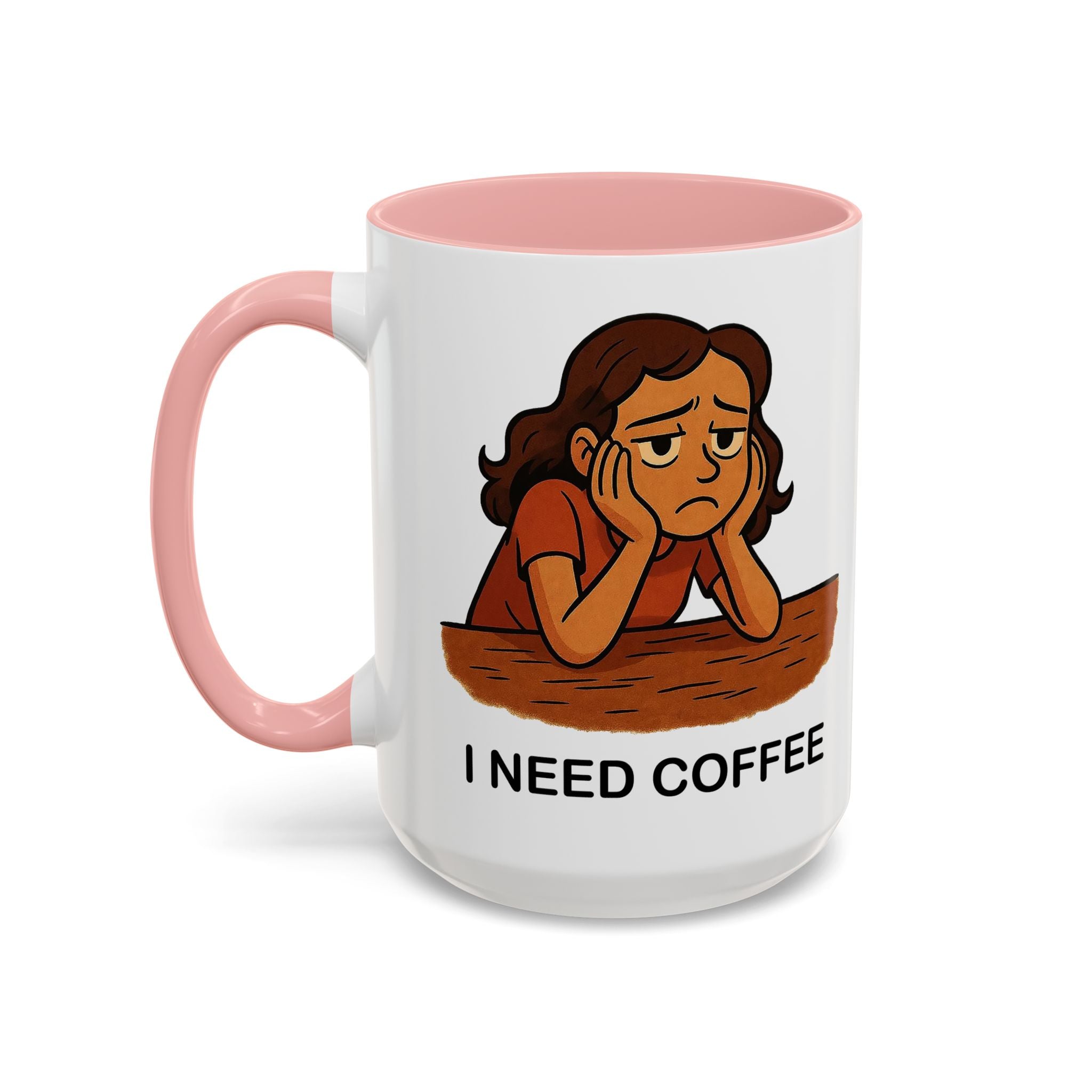 I Need Coffee Mug - Funny Coffee Lover Gift, Relatable Morning Vibes Ceramic Mug