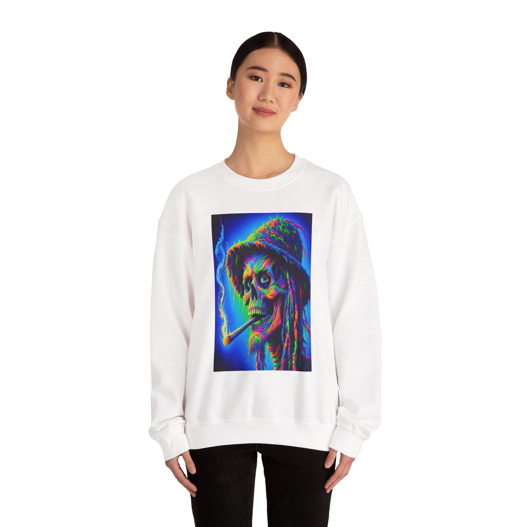 Psychedelic Character Sweatshirt - Vintage Vibe Crewneck, Unisex Sweatshirt, Art Sweater, Gift for Him/Her, Festival Wear
