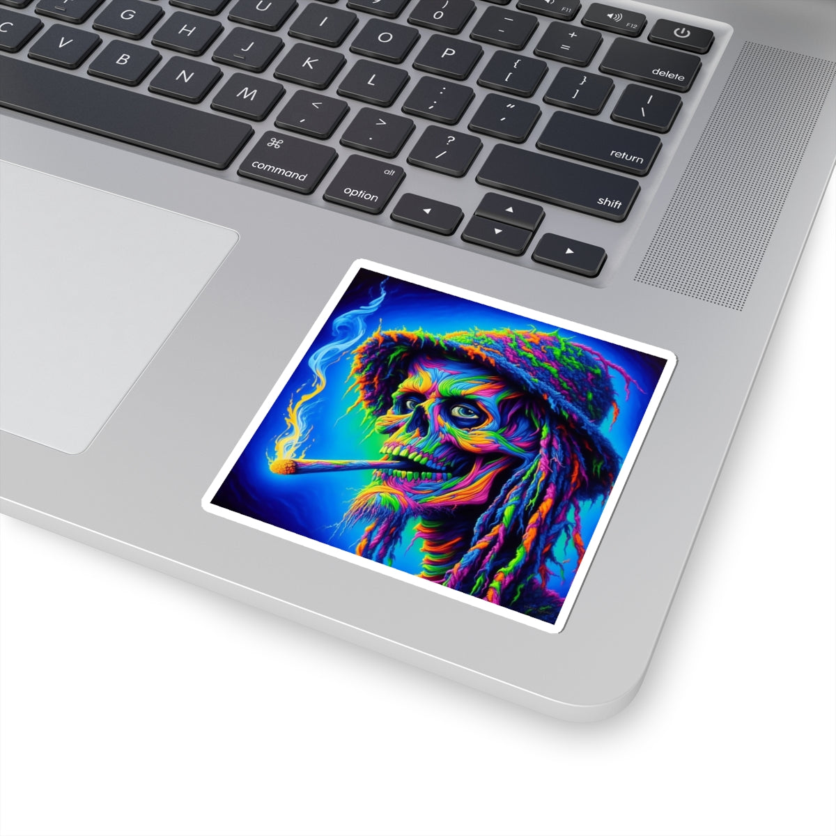 Psychedelic Skull Stickers | Colorful Vinyl Decals for Laptops, Water Bottles, Notebooks, Festivals, Gifts