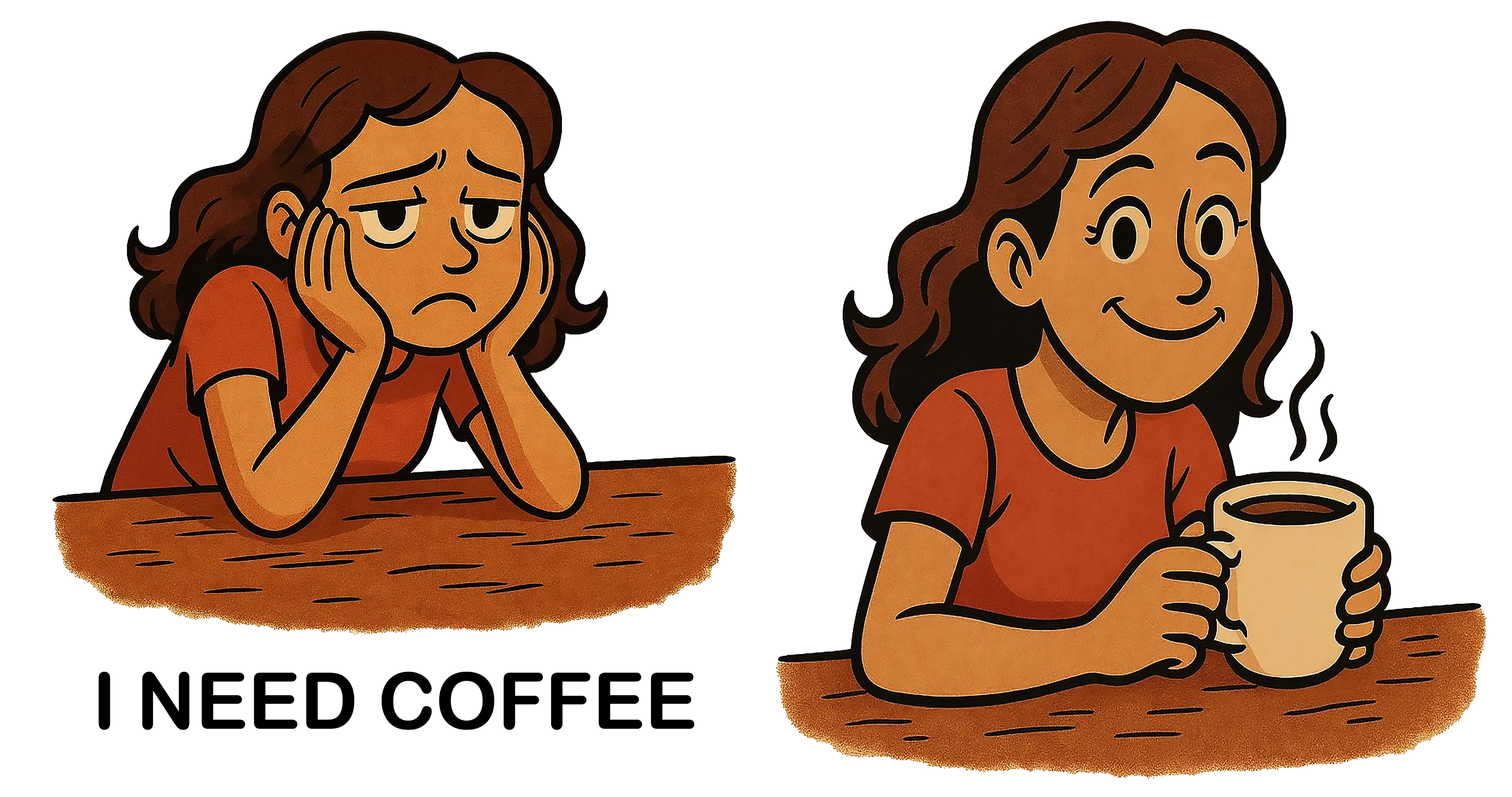 I Need Coffee Mug - Funny Coffee Lover Gift, Relatable Morning Vibes Ceramic Mug