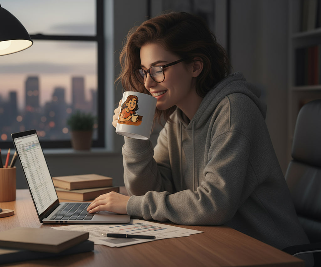 I Need Coffee Mug - Funny Coffee Lover Gift, Relatable Morning Vibes Ceramic Mug