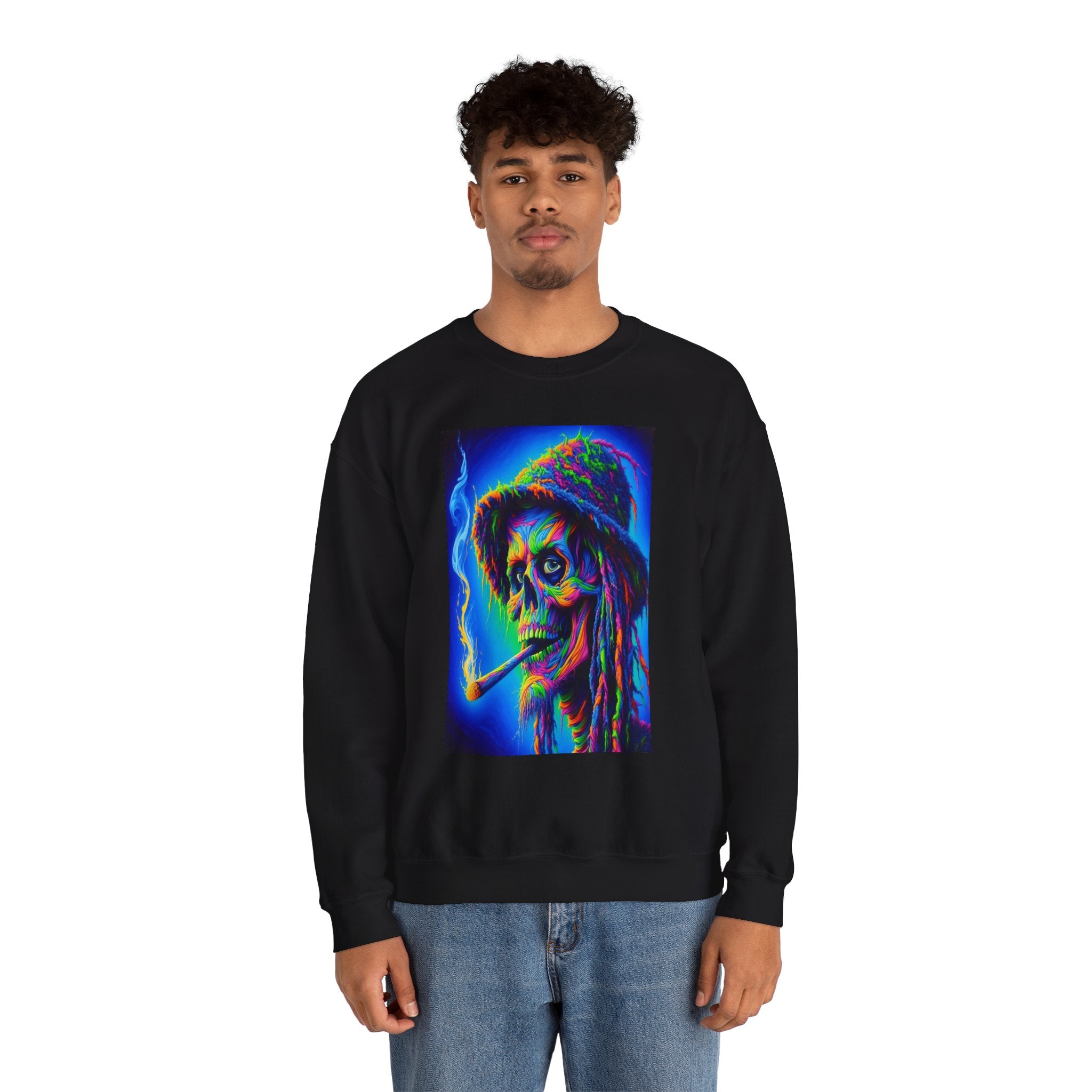 Psychedelic Character Sweatshirt - Vintage Vibe Crewneck, Unisex Sweatshirt, Art Sweater, Gift for Him/Her, Festival Wear