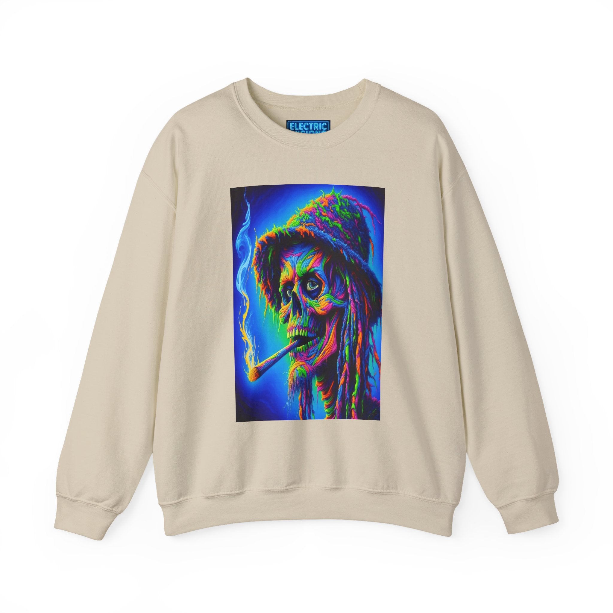 Psychedelic Character Sweatshirt - Vintage Vibe Crewneck, Unisex Sweatshirt, Art Sweater, Gift for Him/Her, Festival Wear
