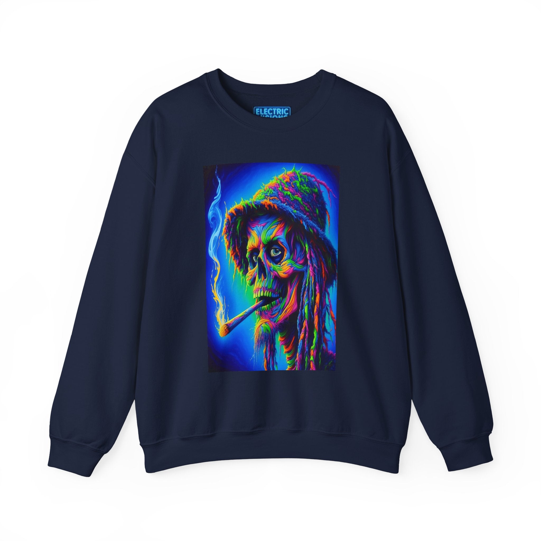 Psychedelic Character Sweatshirt - Vintage Vibe Crewneck, Unisex Sweatshirt, Art Sweater, Gift for Him/Her, Festival Wear