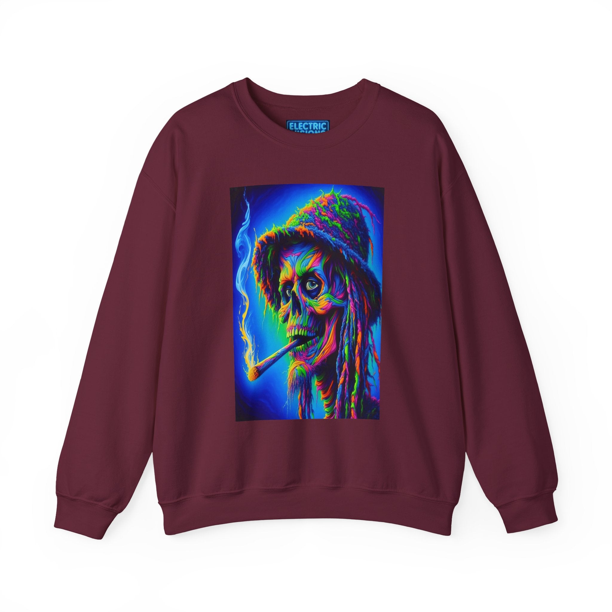 Psychedelic Character Sweatshirt - Vintage Vibe Crewneck, Unisex Sweatshirt, Art Sweater, Gift for Him/Her, Festival Wear