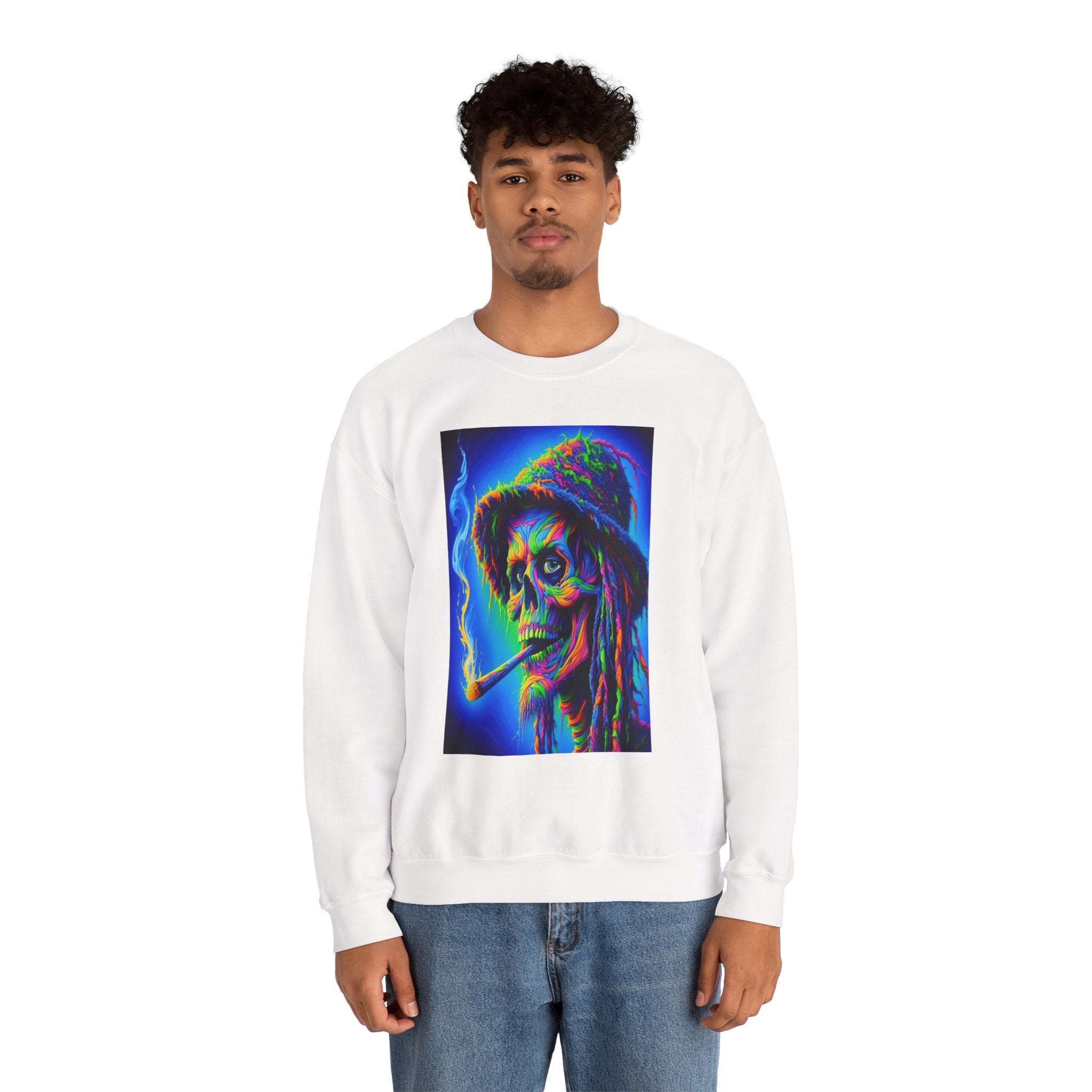 Psychedelic Character Sweatshirt - Vintage Vibe Crewneck, Unisex Sweatshirt, Art Sweater, Gift for Him/Her, Festival Wear